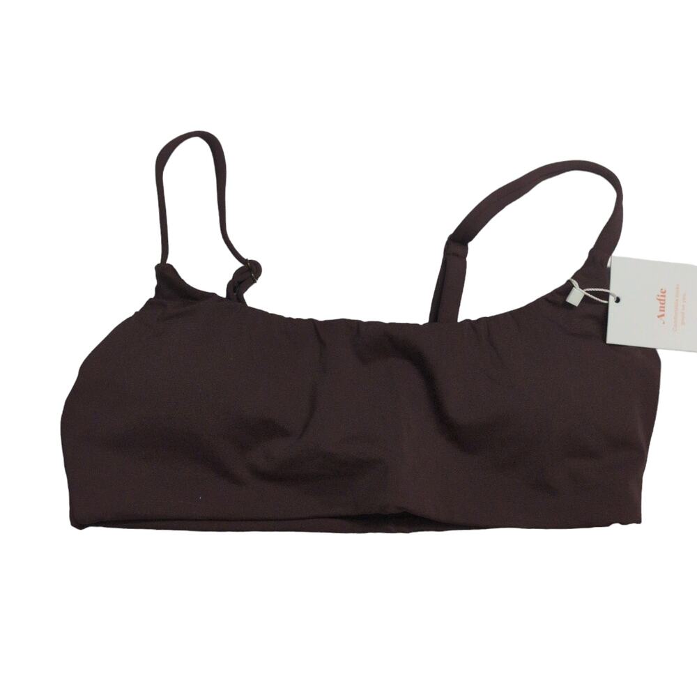 Andie Maui Top Cacao (Brown) Adjustable XS New